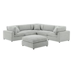 Jenny - 6 Piece Modular Sectional - Gray