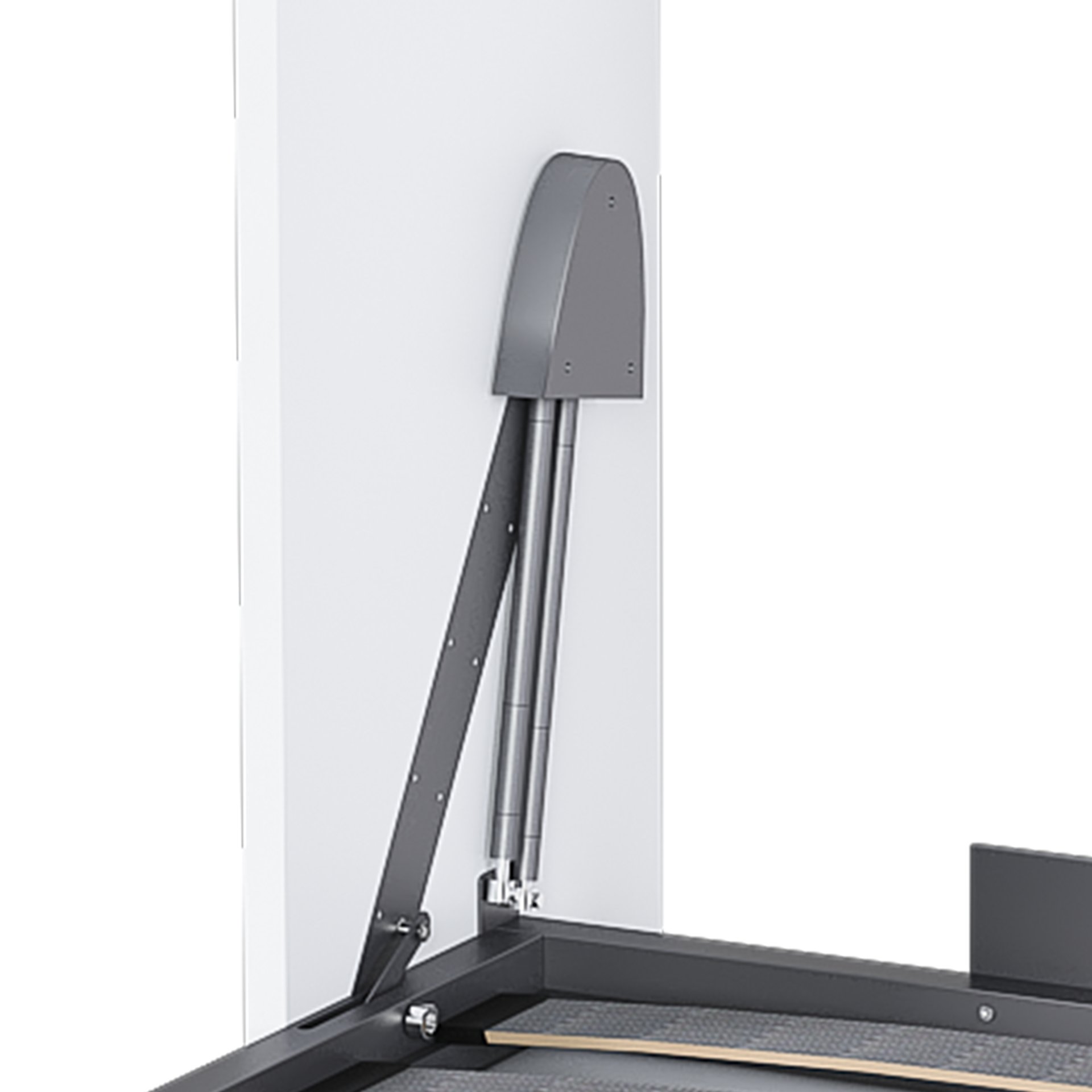 Queen Murphy Bed, Space Saving Design - White - Image 18