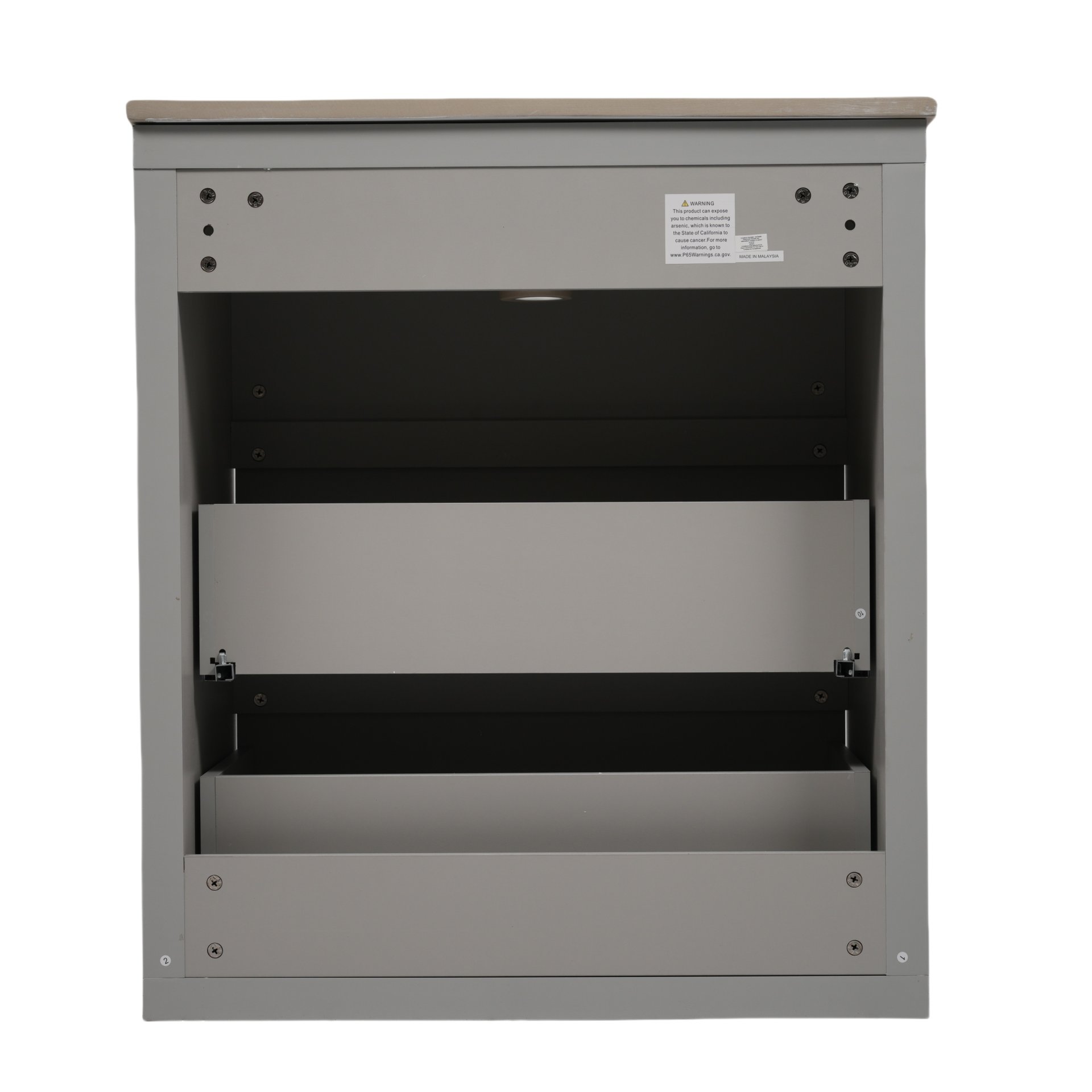 Freestanding Bathroom Vanity With Sink, 2 Full Extension Drawers, Soft Close Slides - Gray - Image 24