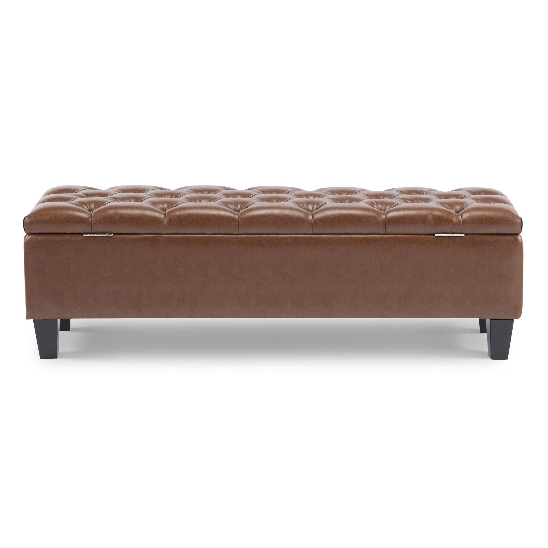 Ottoman Bench With Storage - Brown - Image 8