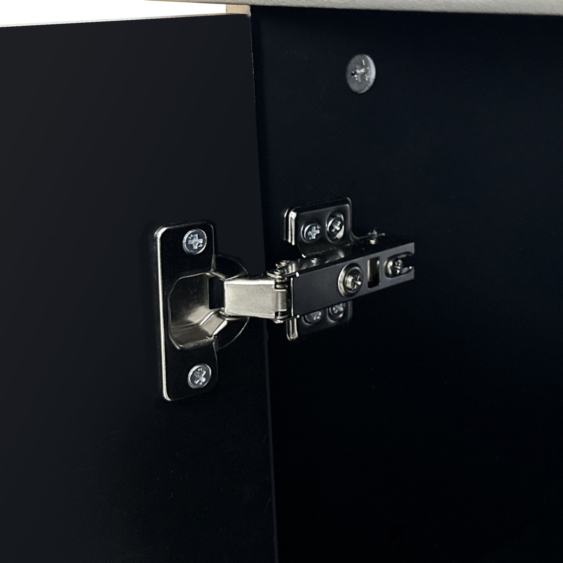 4 Door Cabinet With Adjustable Shelves, Large Storage For Living Room - Champagne - Image 11