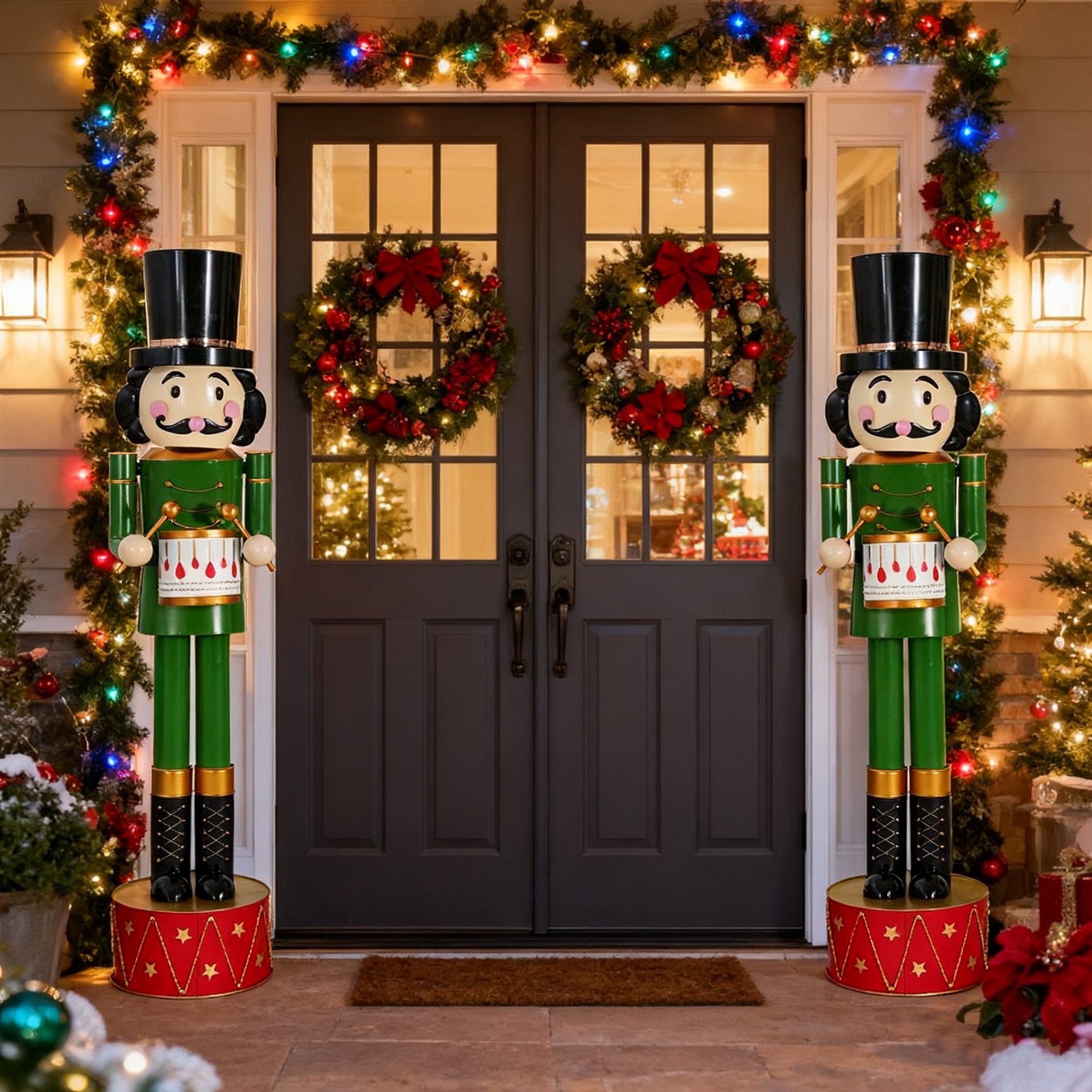 Nutcracker Holiday Decor - Green / Red - Image 5
