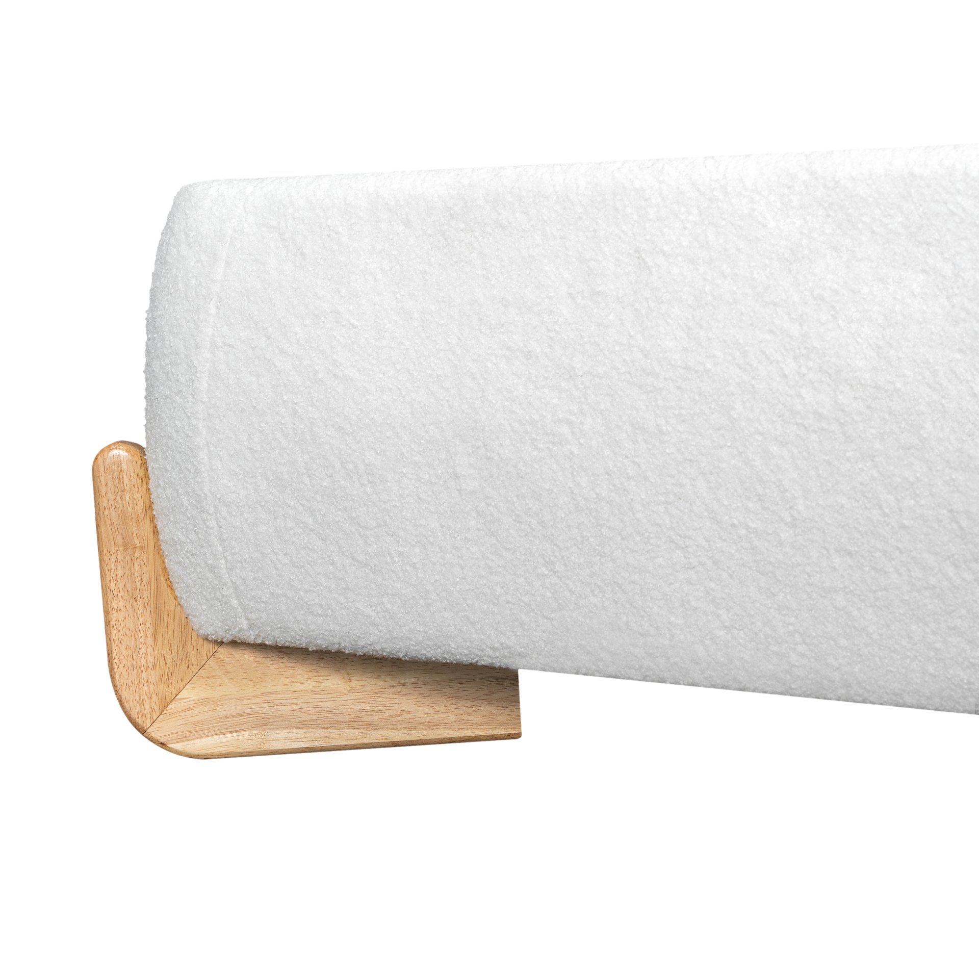 Full Size Upholstered Bed With 12 Slats Support - White - Image 8