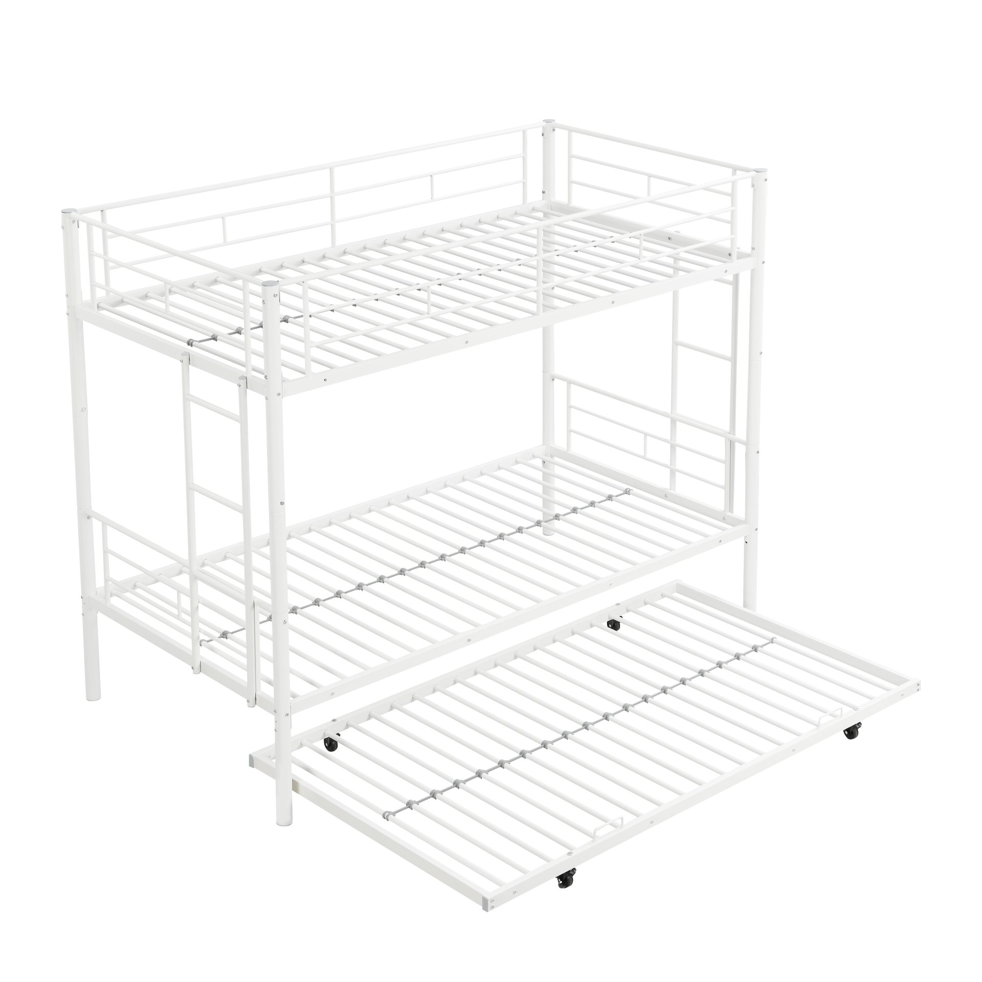 Bunk Bed With Trundle - White - Image 9