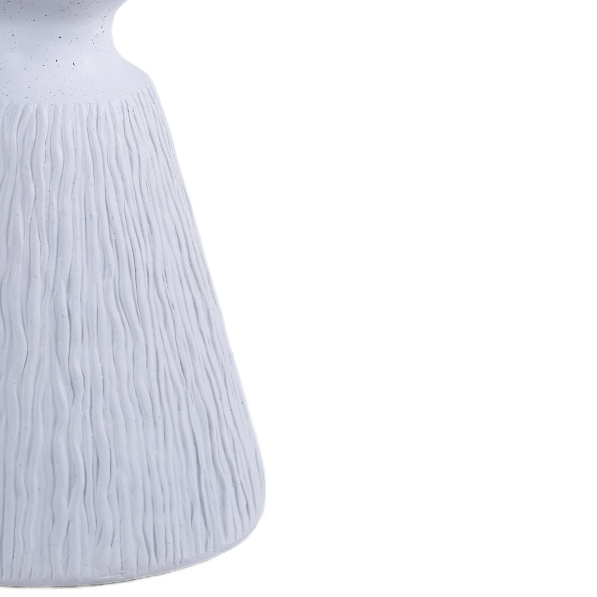 Outdoor End Table, Round Garden Stool - Aqua Gray - Image 11