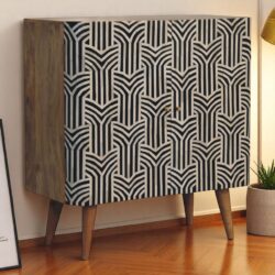 Inlay - Edessa Bone Cabinet - Black
