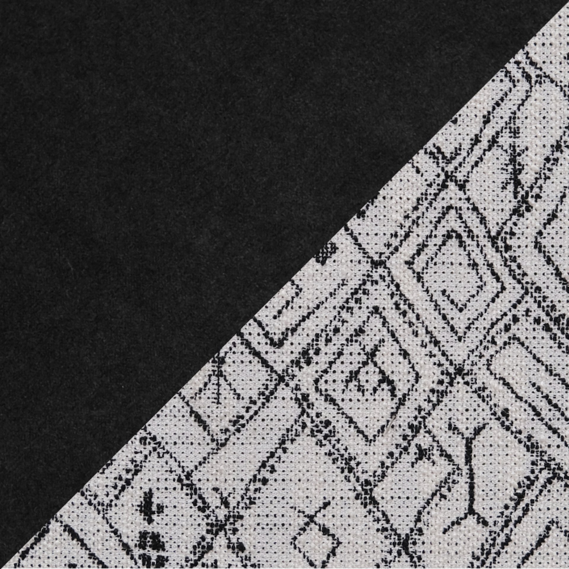 Accent Chair With Unique Print Fabric - Black - Image 6