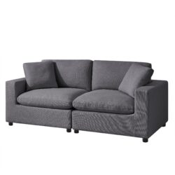 Cassandra - Modular 2 Piece Sofa - Charcoal Gray