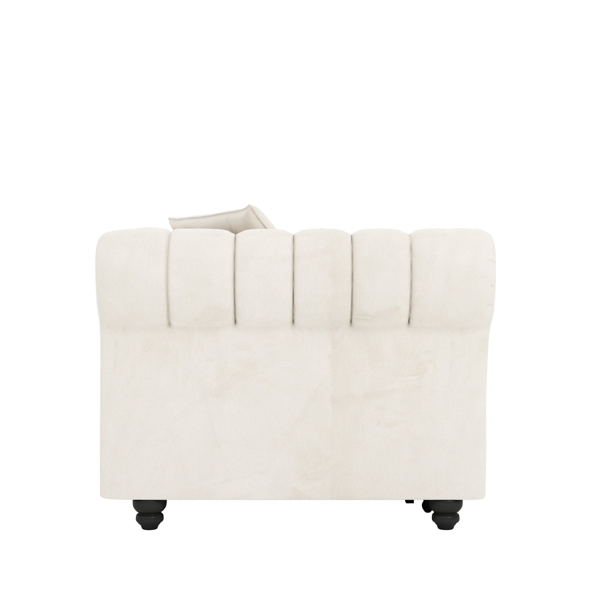 3 In 1 Pull Out Sofa Bed, Convertible Sleeper Sofa Bed, 3 Seater Sofa With Movable Ottoman - Beige - Image 24