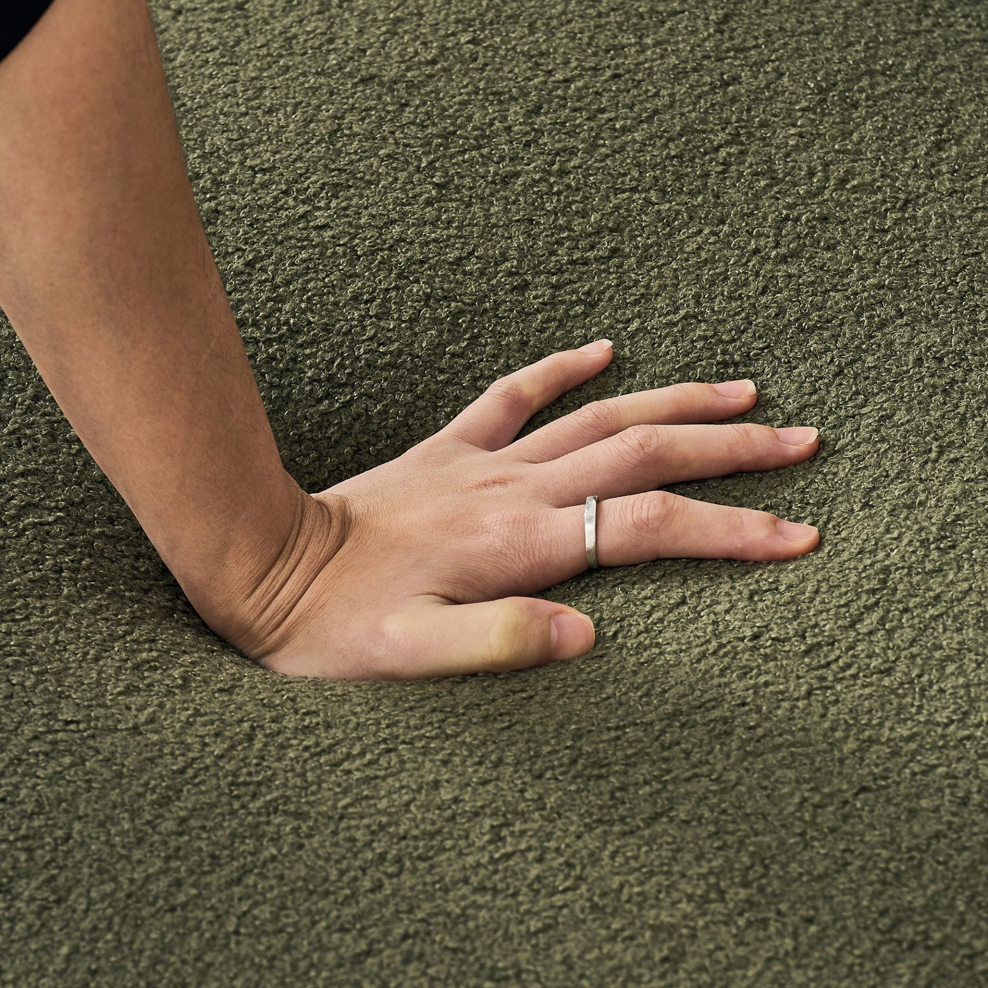 Luxury Oversized Sofa, 3 + 3 Seater, Tufted Couch For Living Room - Green - Image 12