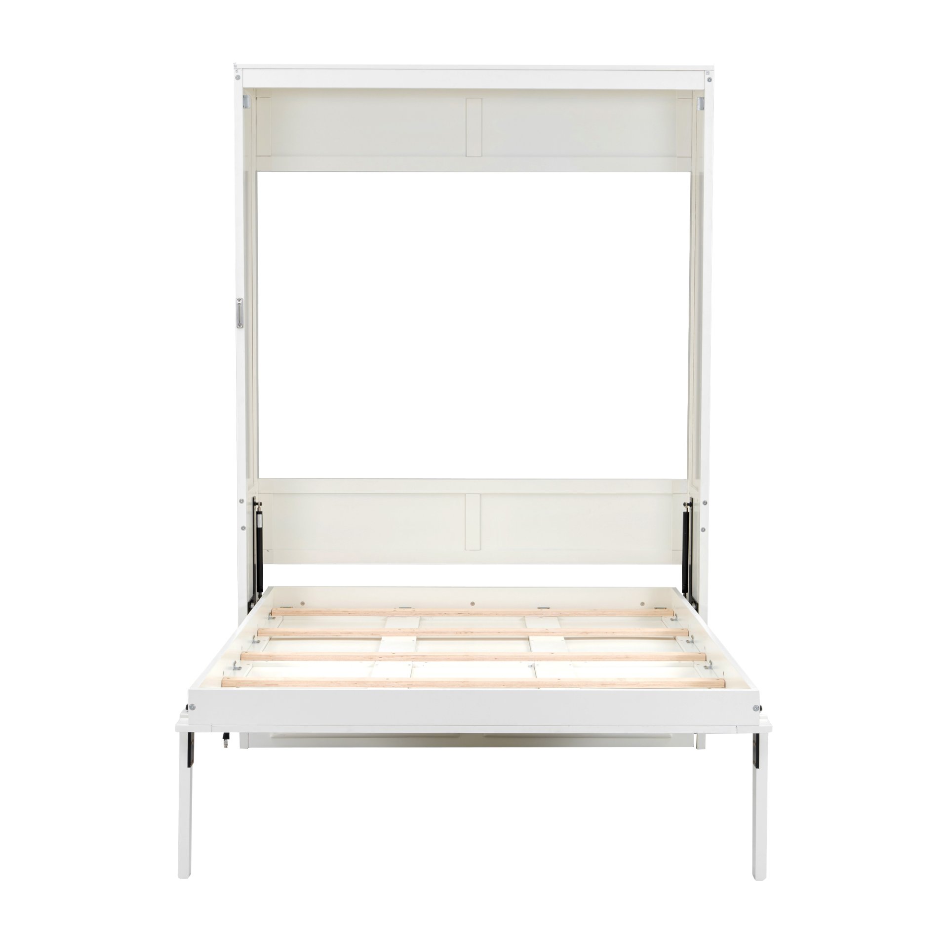 Full Size Murphy Bed With 2 Drawers - Beige - Image 7