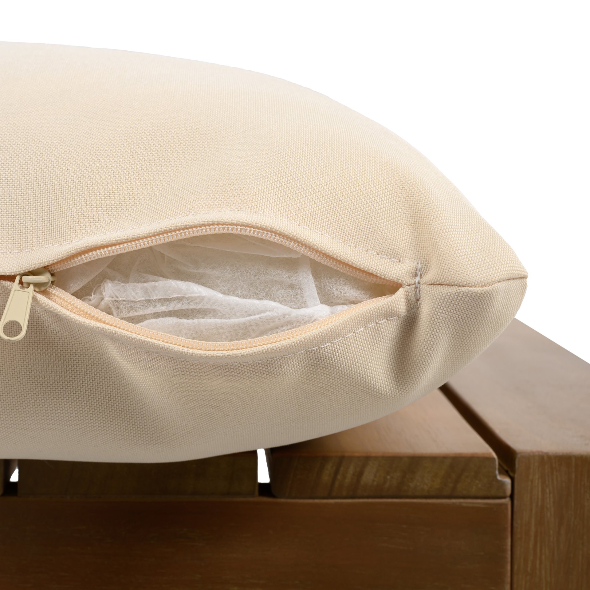 Outdoor Dining Chairs With Rope Handles (Set of 2) - Beige / Teak - Image 17