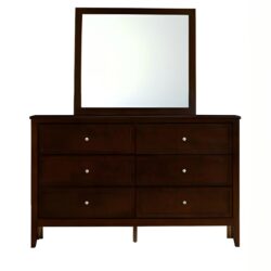 Daniel - Dresser, 6 Drawer Storage - Cappuccino