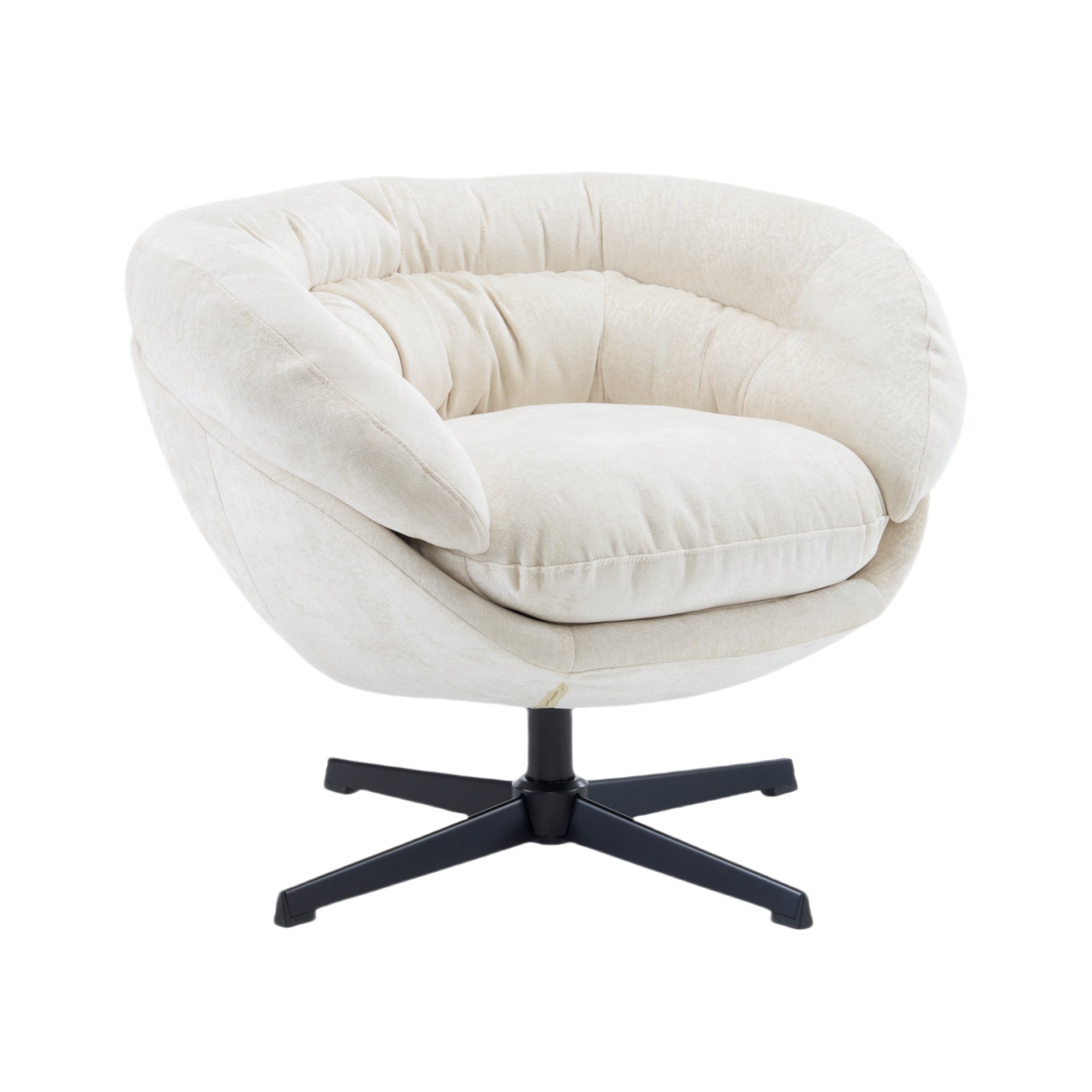 Modern Office Chair With Swivel - Beige - Image 24