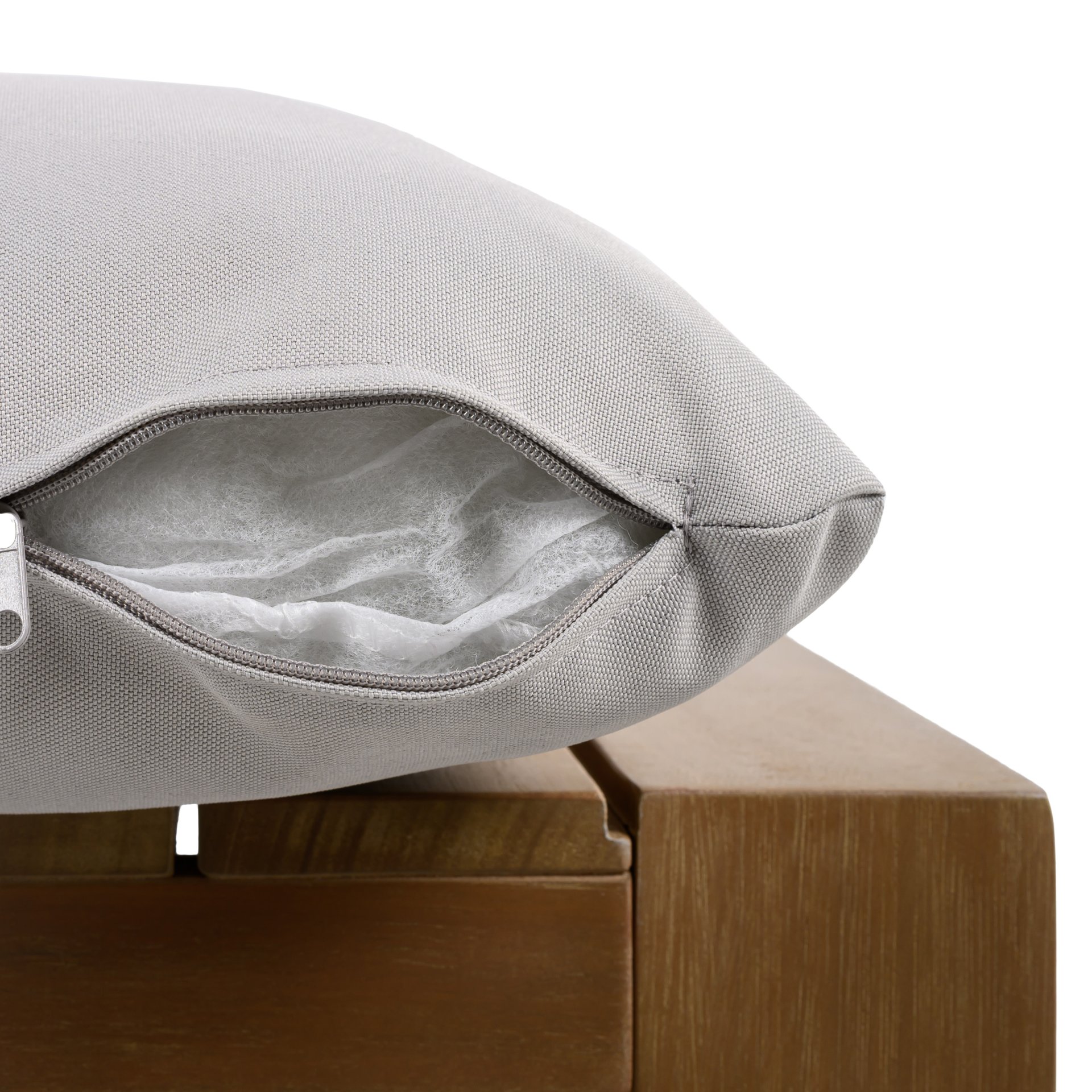 Outdoor Dining Chairs With Rope Handles (Set of 2) - Gray / Teak - Image 17