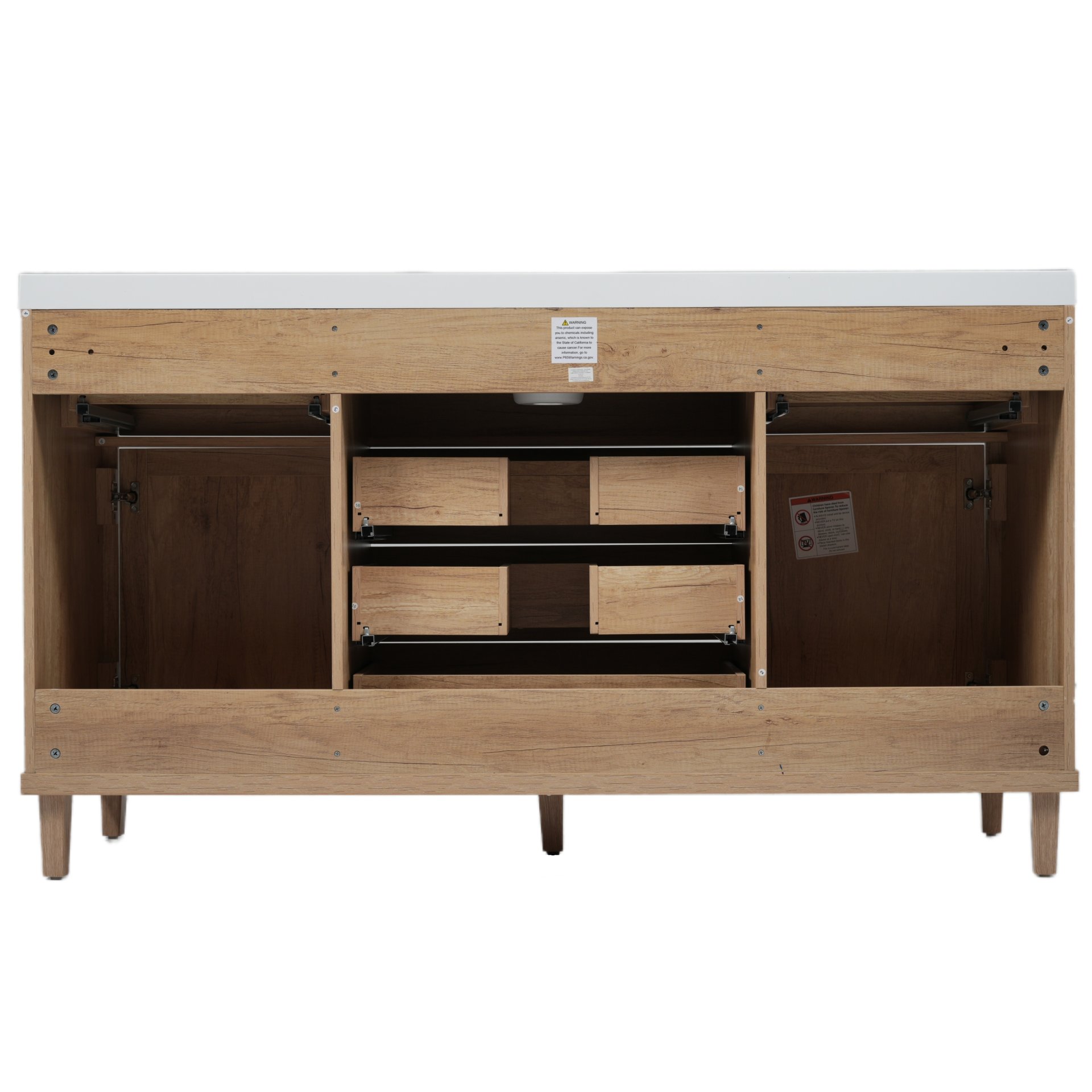 Bathroom Vanity With Sink, Soft Close Drawers - Antique Natural - Image 17