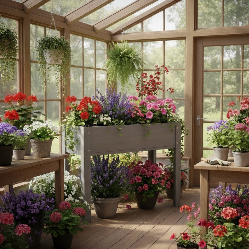 Raised Garden Bed With Legs, Elevated Planter Box For Outdoor Plants Flowers Fruits Vegetable Herb Growingg - Gray - Image 10