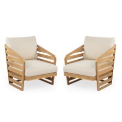 Royal - Wood Club Chair (Set of 2) - Beige