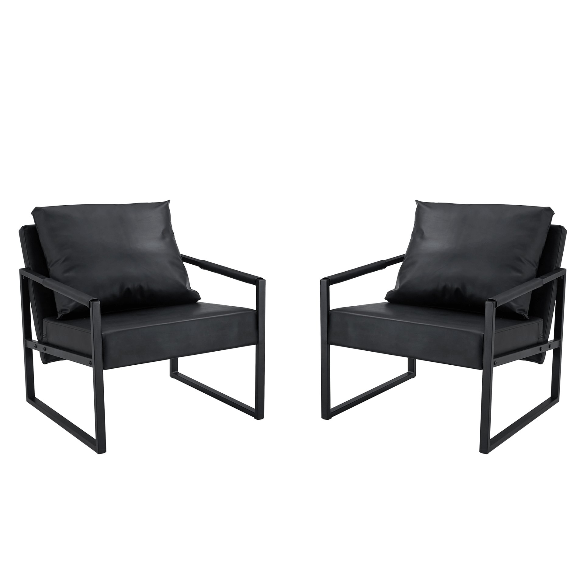 Classic Metal Frame Sofa Ergonomically Designed, A Perfect Blend Of Modern And Industrial Styles - Black - Image 17