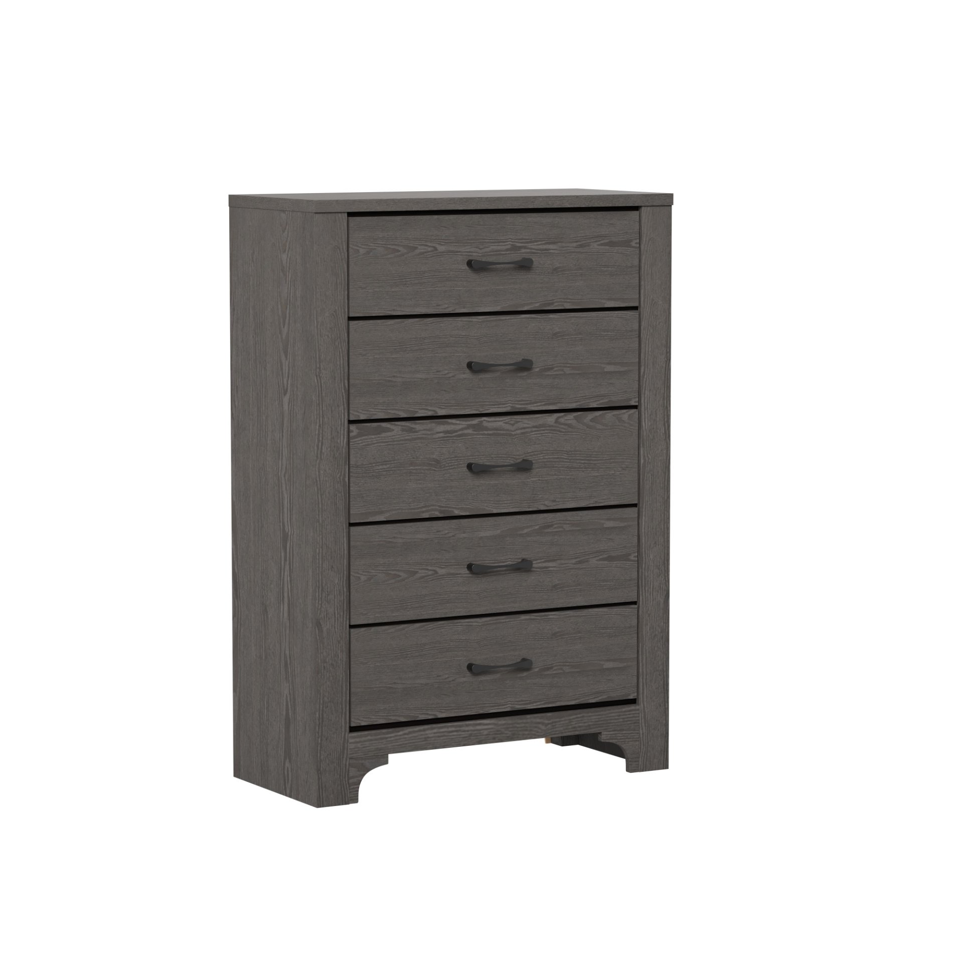 5 Drawer Dresser - Gray / Brown - Image 4