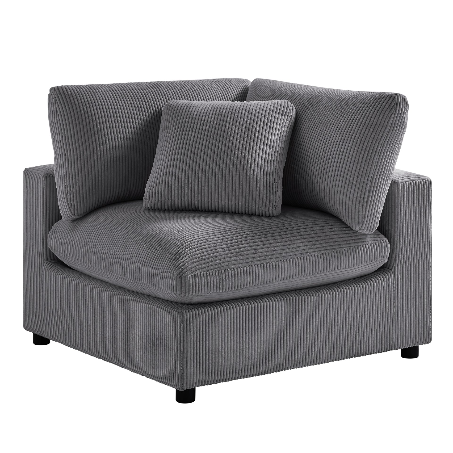 Chelsea - Modular 2 Piece Sofa - Charcoal - Image 4