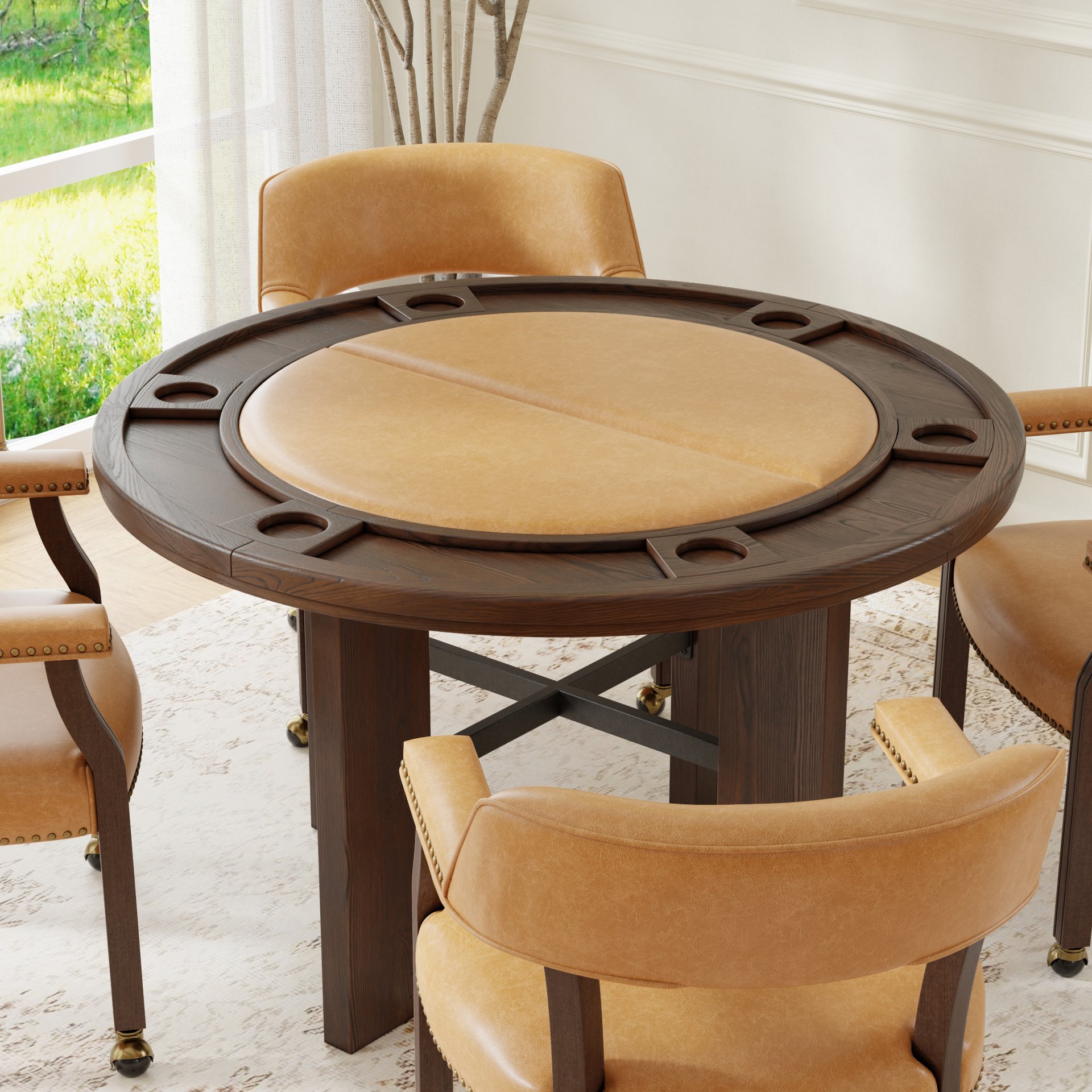 Gorman - Dining And Game Table - Walnut Brown - Image 14