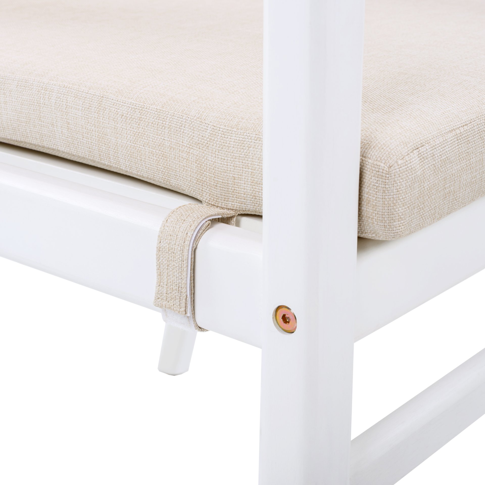 Outdoor Dining Armchair (Set of 2) - Beige / White - Image 12