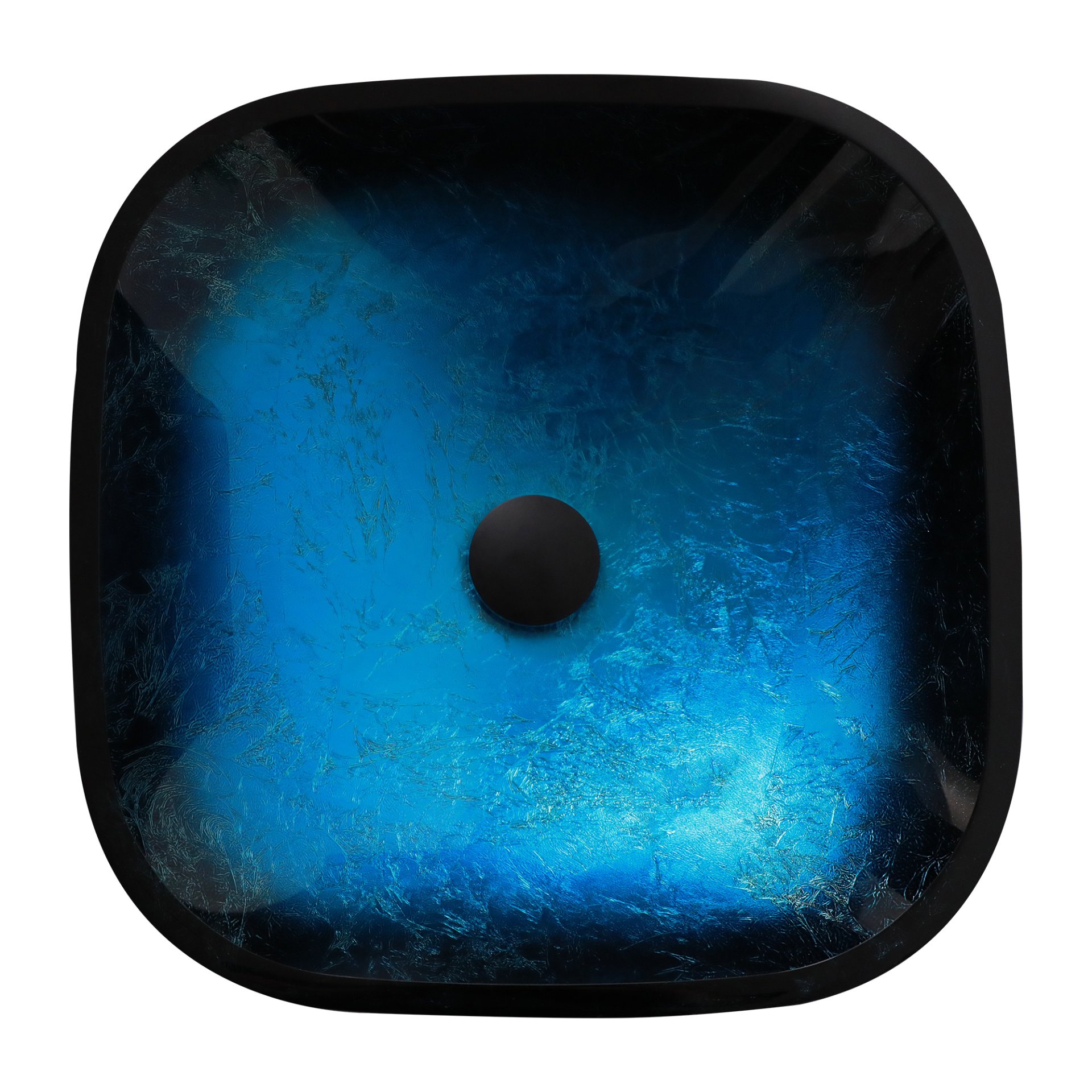 Artistic Vessel Sink With Faucet And Pop Up Drain - Blue - Image 10