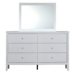 Daniel - Dresser, 6 Drawer Storage - White