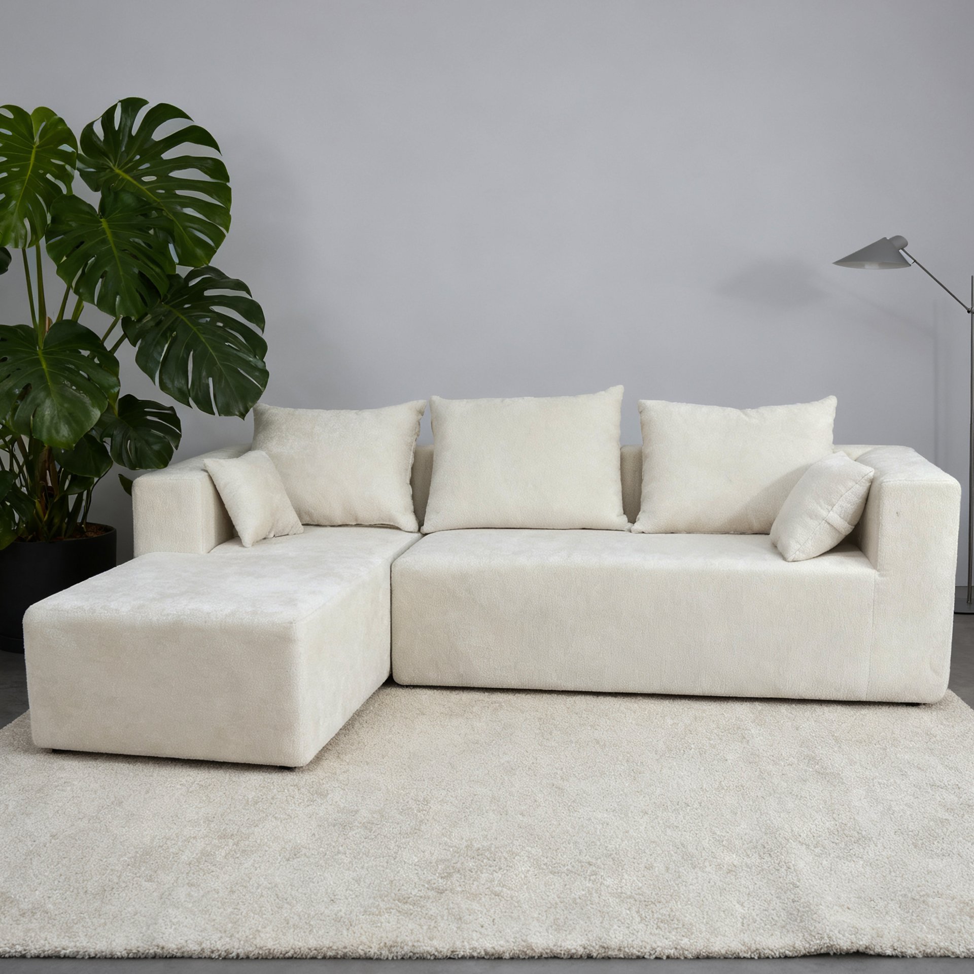 Corner Combination Sofa Sectional Couch, Modular Design For Living Spaces - Beige - Image 5