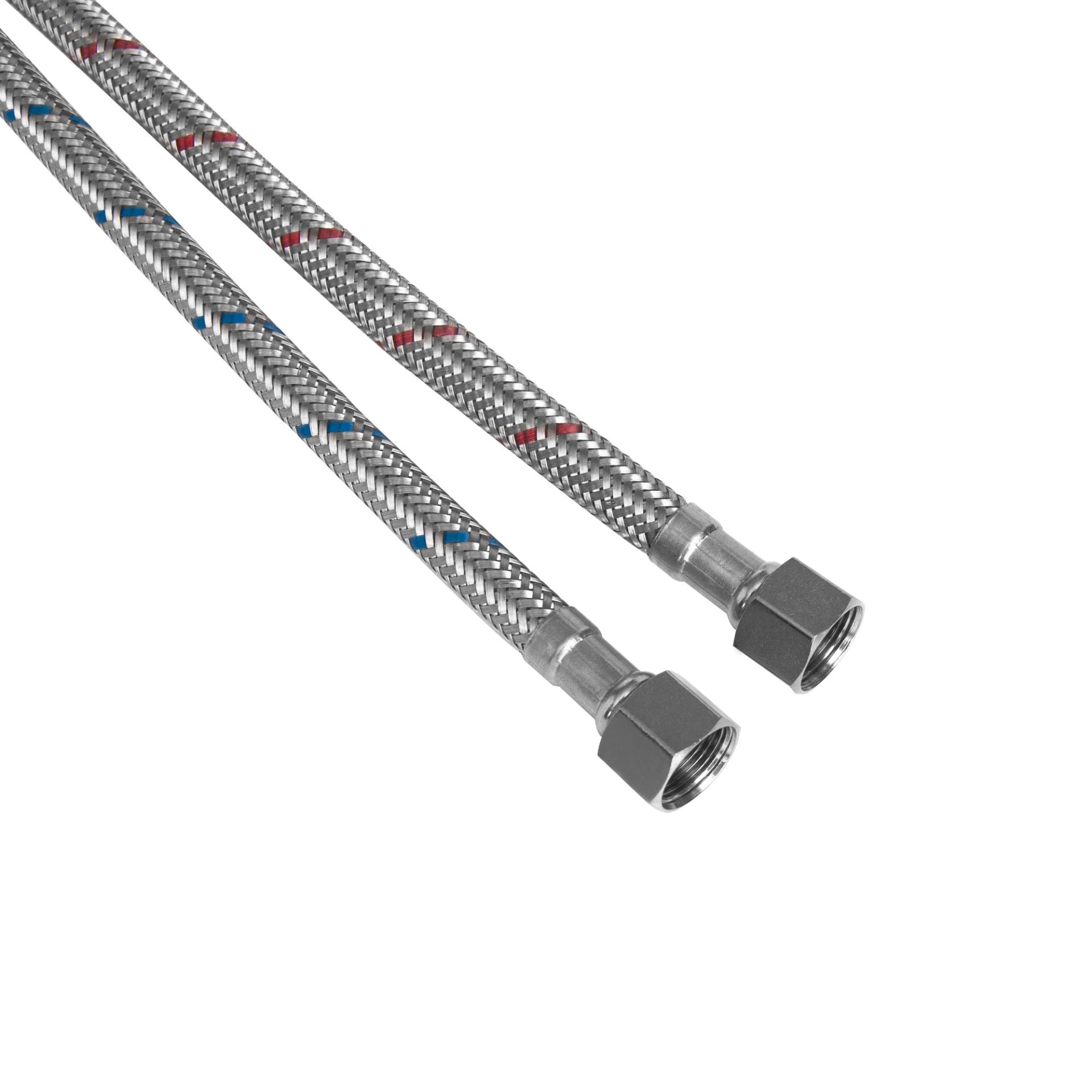 Modern Freestanding Bathroom Vanity With White Ceramic Sink, Hot And Cold Faucet, 2 Door Cabinet & Open Iron Shelf, Magnesium Oxide And Iron Frame - Walnut - Image 18