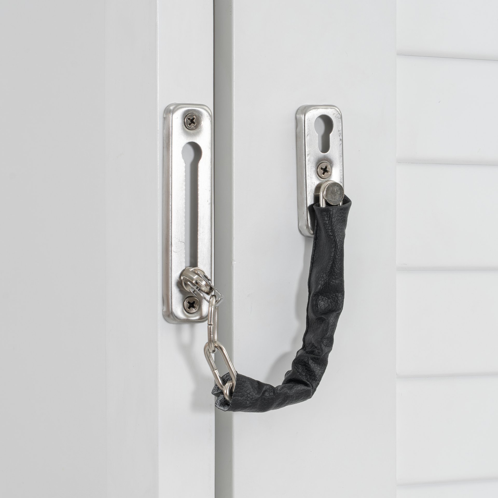 Queen Size Murphy Bed With Louvered Design And Multiple Storage Shelves - White - Image 8