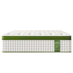 14" King Hybrid Mattress With Gel Memory Foam And Pocket Springs - Green