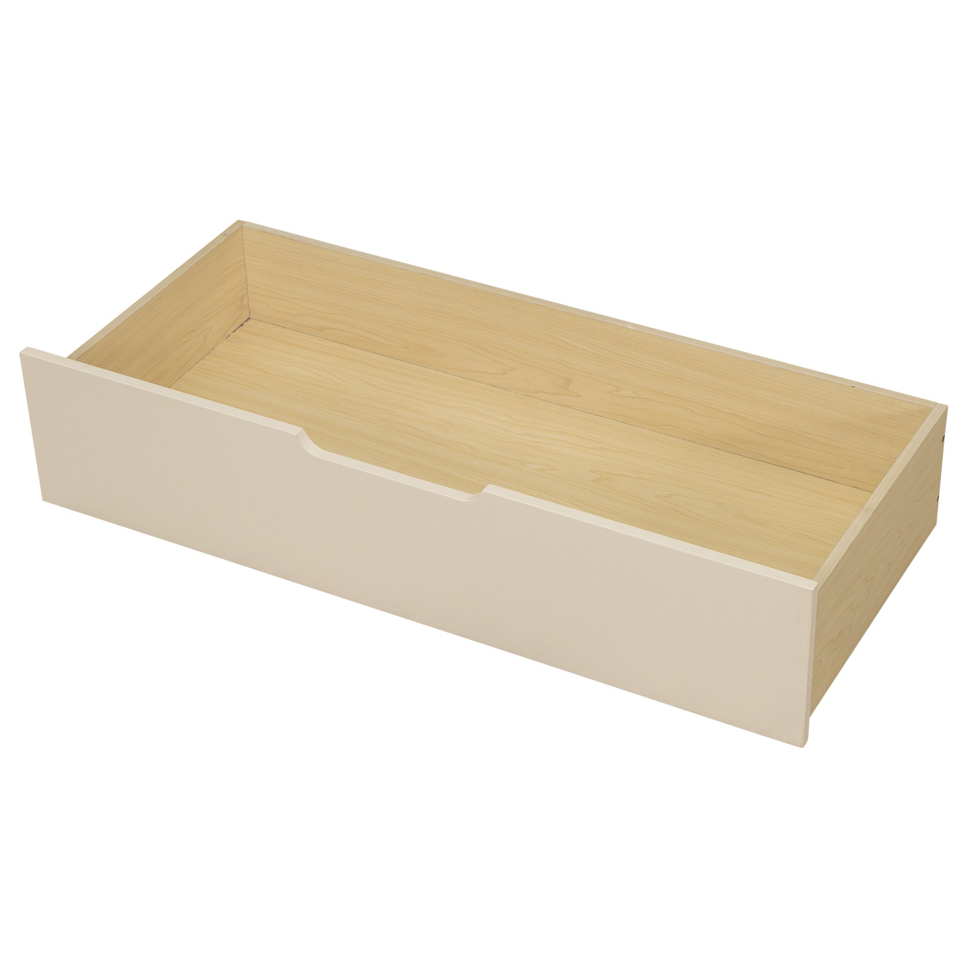 Upholstered Headboard Twin Size Platform Bed With Storage Shelves, Drawers, Charging Station - Cream - Image 7