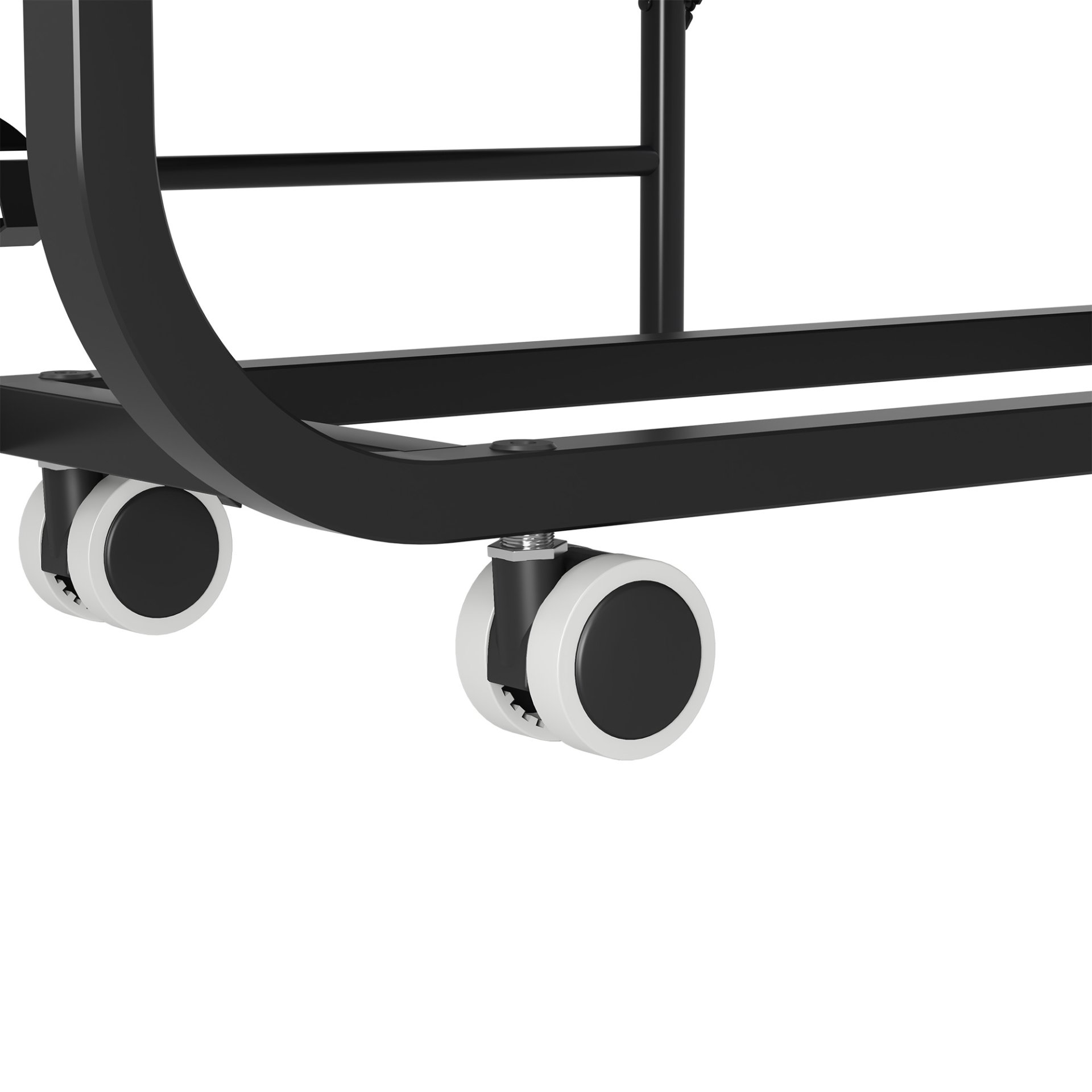 Twin Folding Bed With Memory Foam Mattress Portable Rollaway Bed Sturdy Metal Frame - Brushed Nickel - Image 19