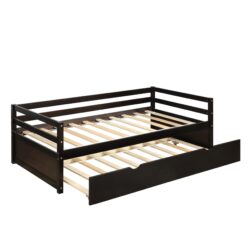Twin Daybed With Trundle Frame Set - Espresso