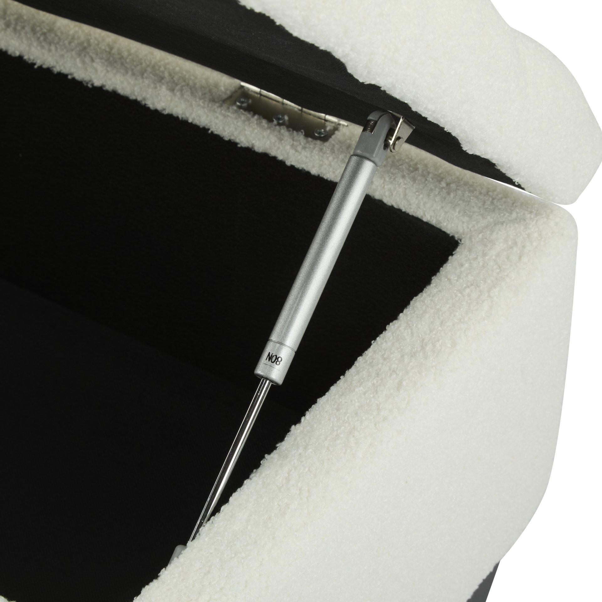 Ottoman Bench With Storage - White - Image 12