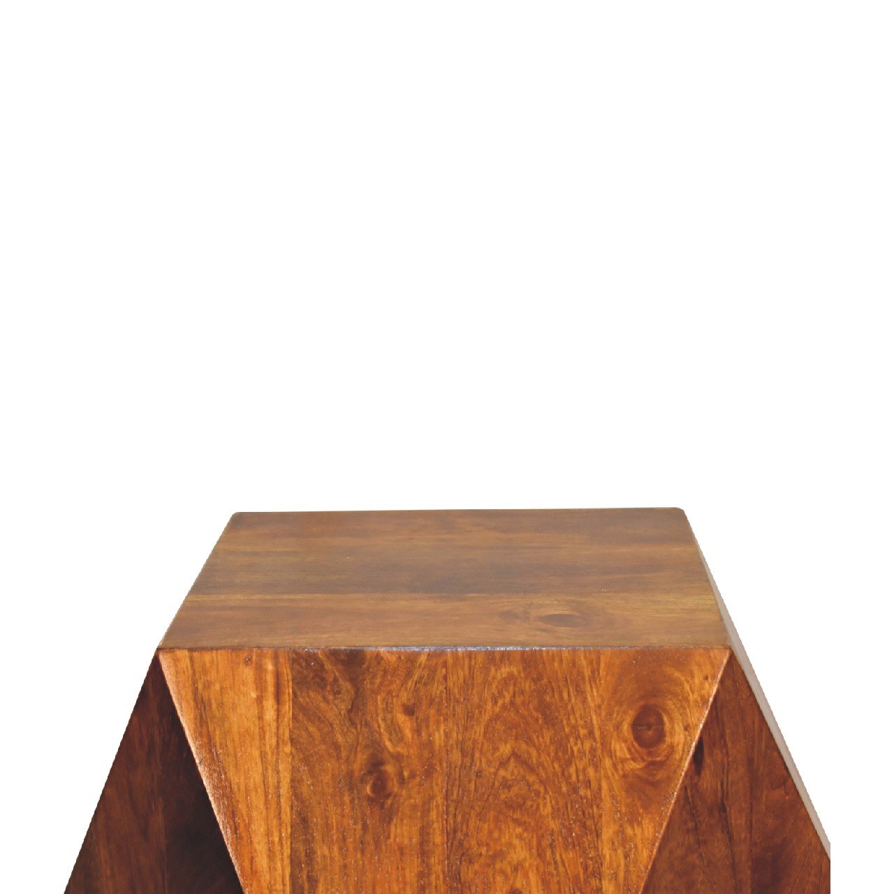 Abstract End Table - Chestnut - Image 7