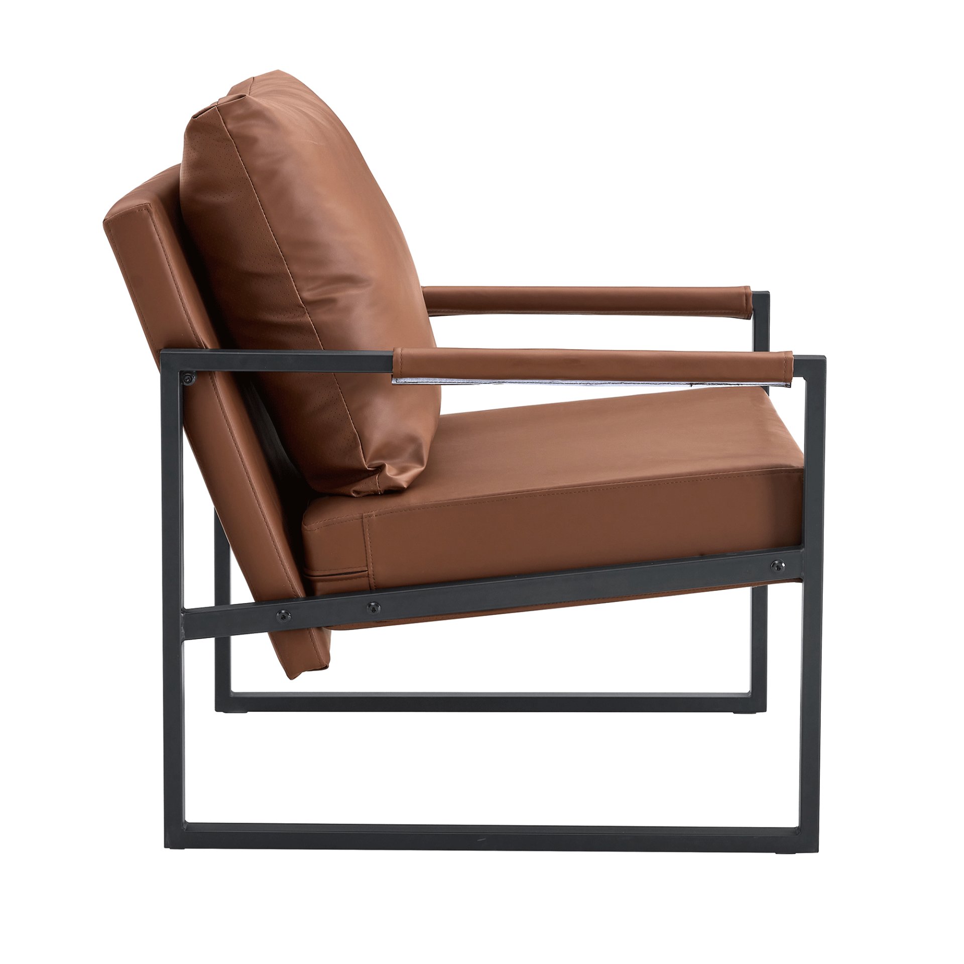 Classic Metal Frame Sofa Ergonomically Designed, A Perfect Blend Of Modern And Industrial Styles - Brown - Image 20