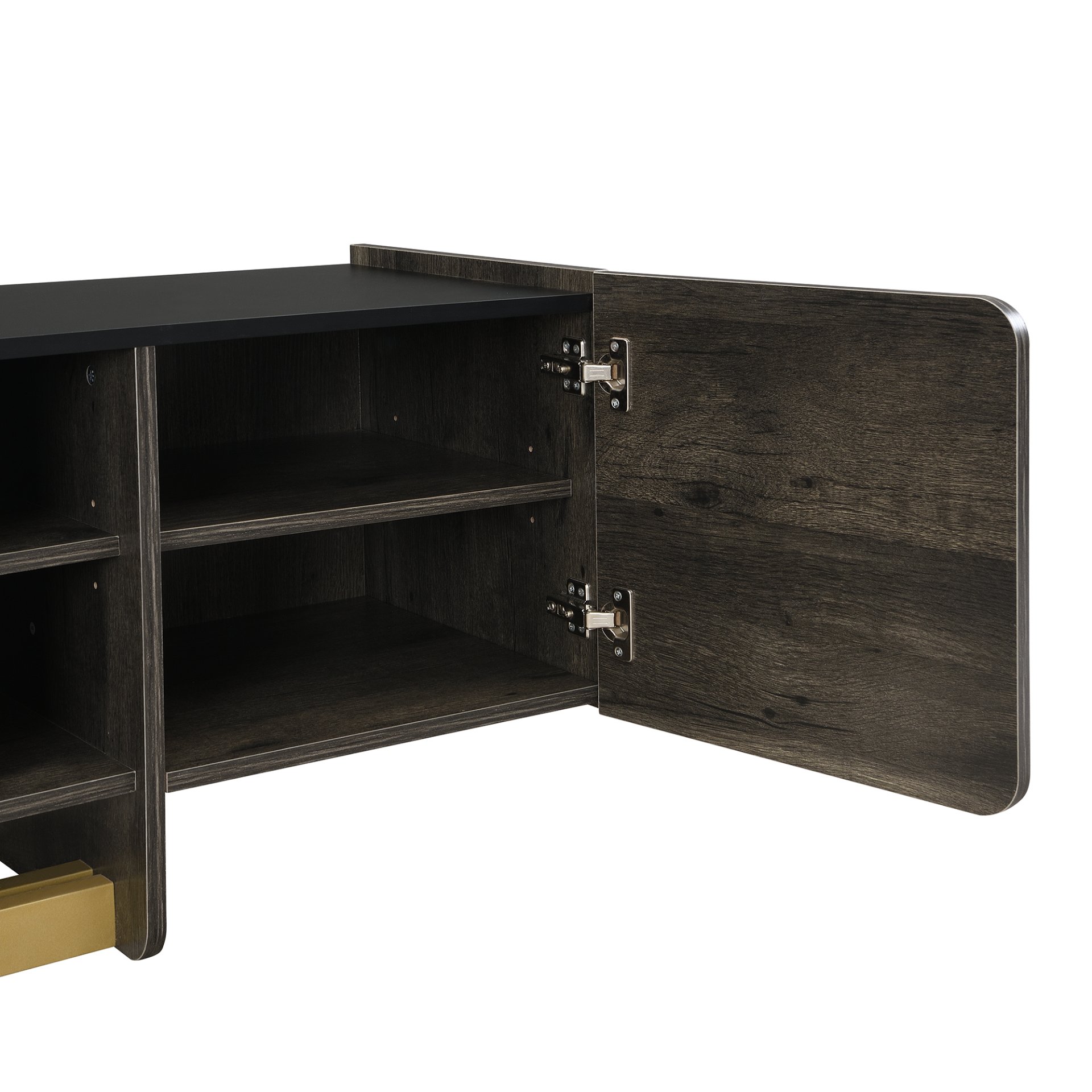 TV Stand And Coffee Table (Set of 2) - Black - Image 12