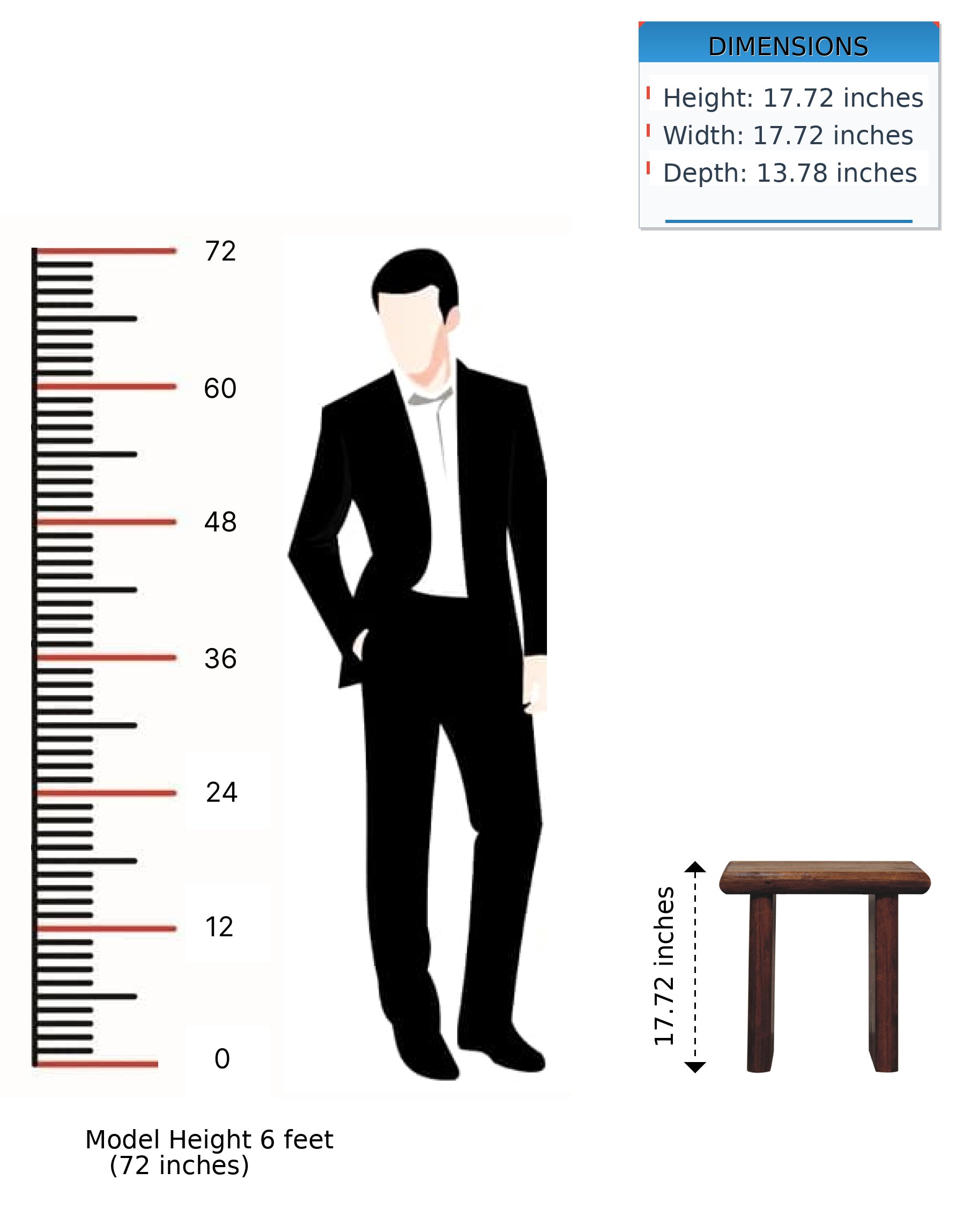 Rio - Side Table - Chestnut - Image 13