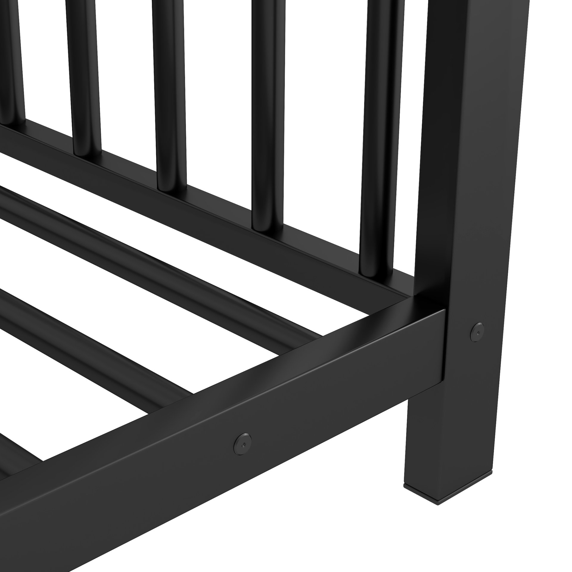 Twin Size House Platform Bed - Black - Image 6