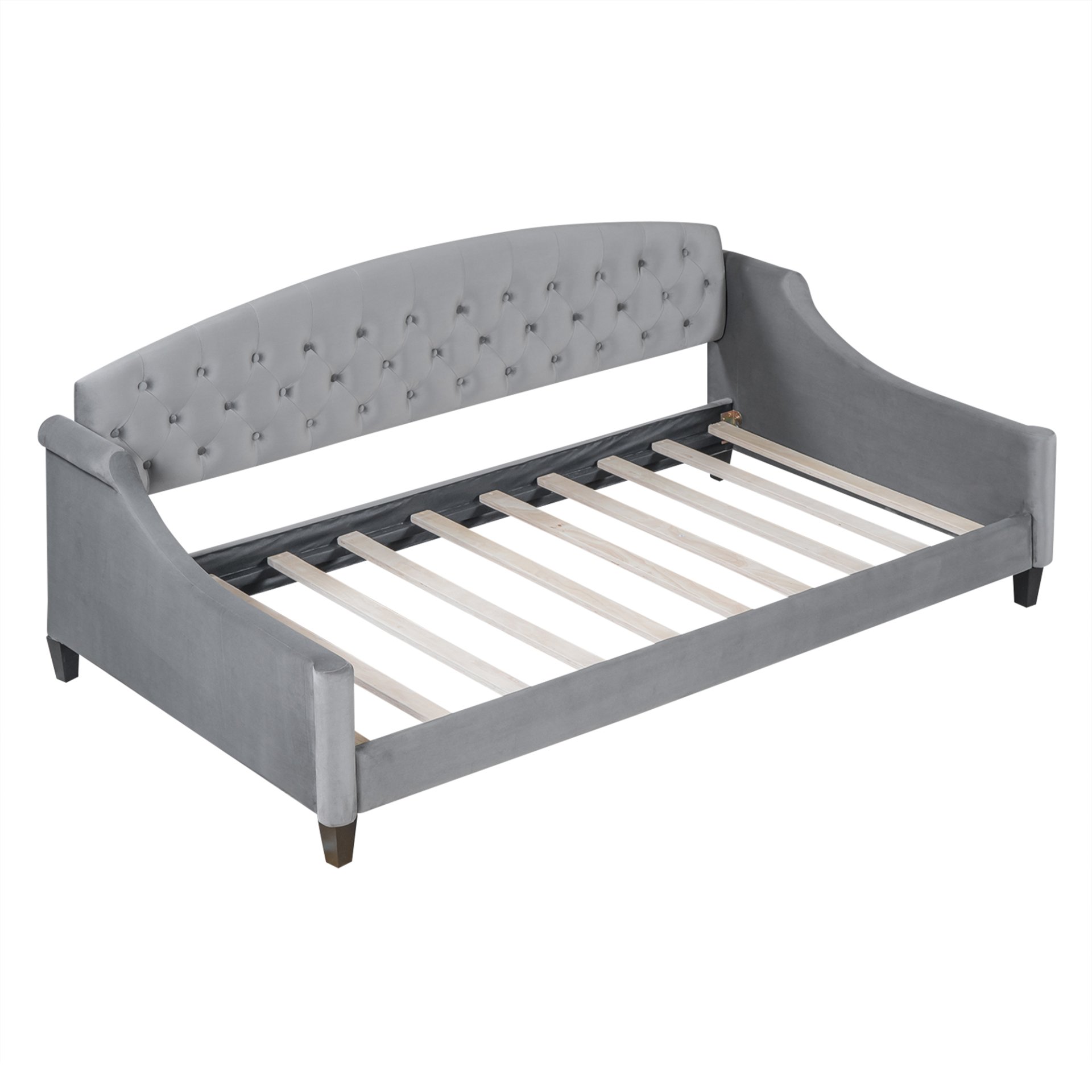 Luxury Tufted Button Daybed, Twin - Gray - Image 11