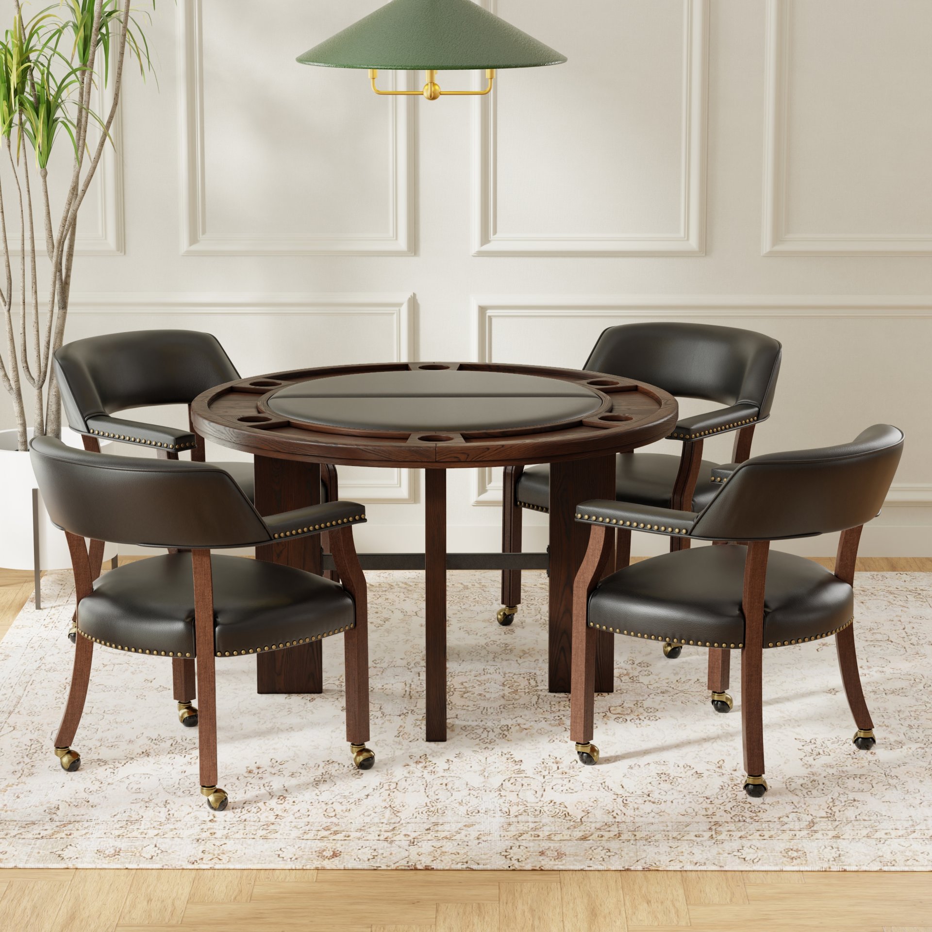 Gorman - Dining / Game Table - Walnut Brown - Image 18
