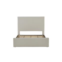 Lucas King Size Tall Headboard Bed - White