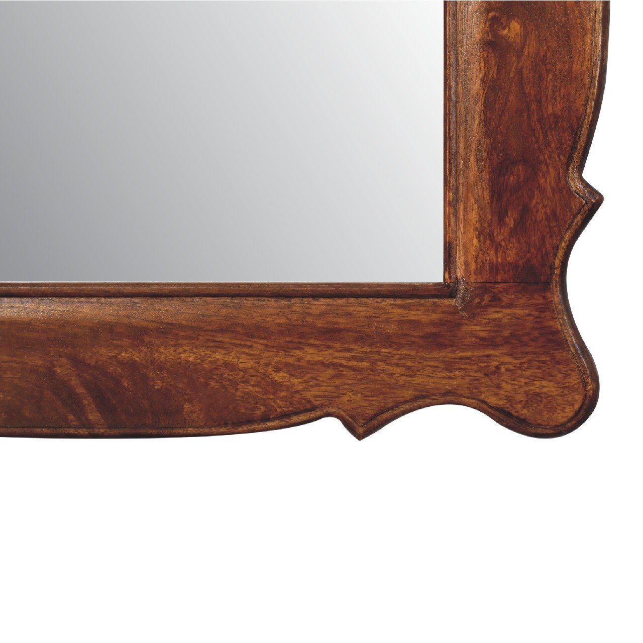 Oblong Mirror Frame - Brown - Image 2