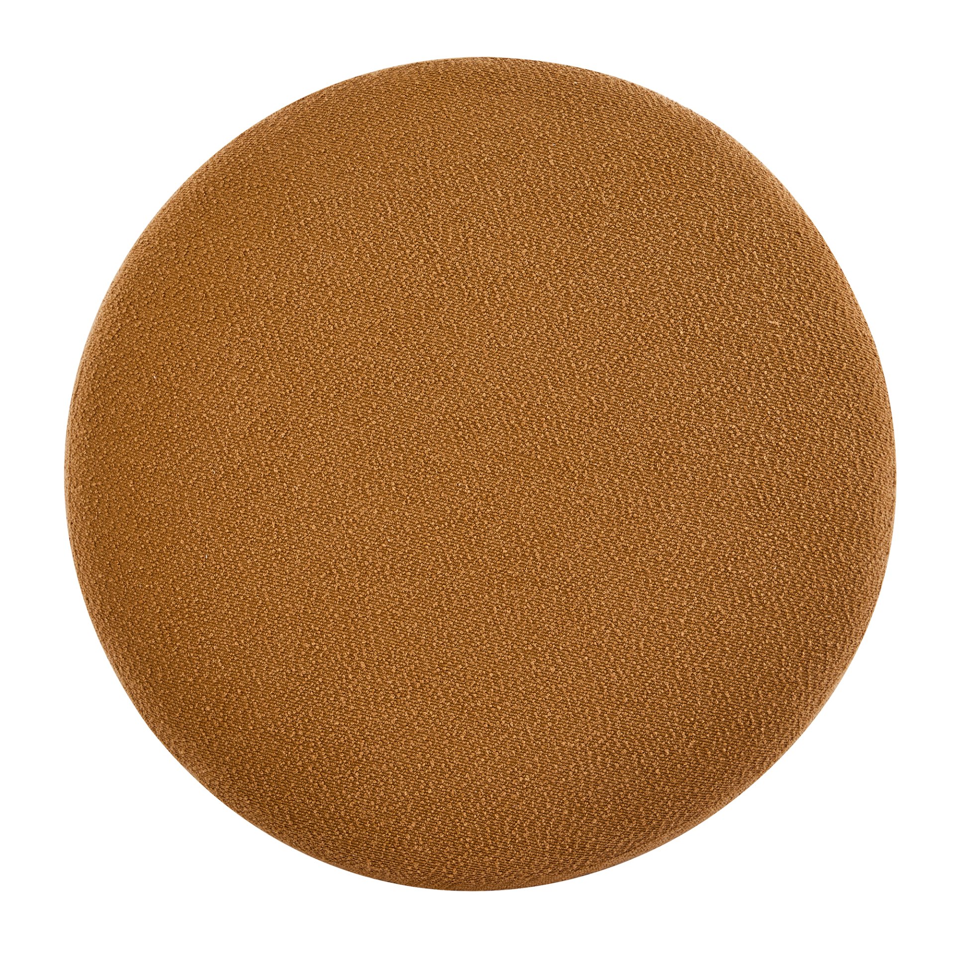 Modish - Round Ottoman - Natural Wood / Pumpkin Orange - Image 9