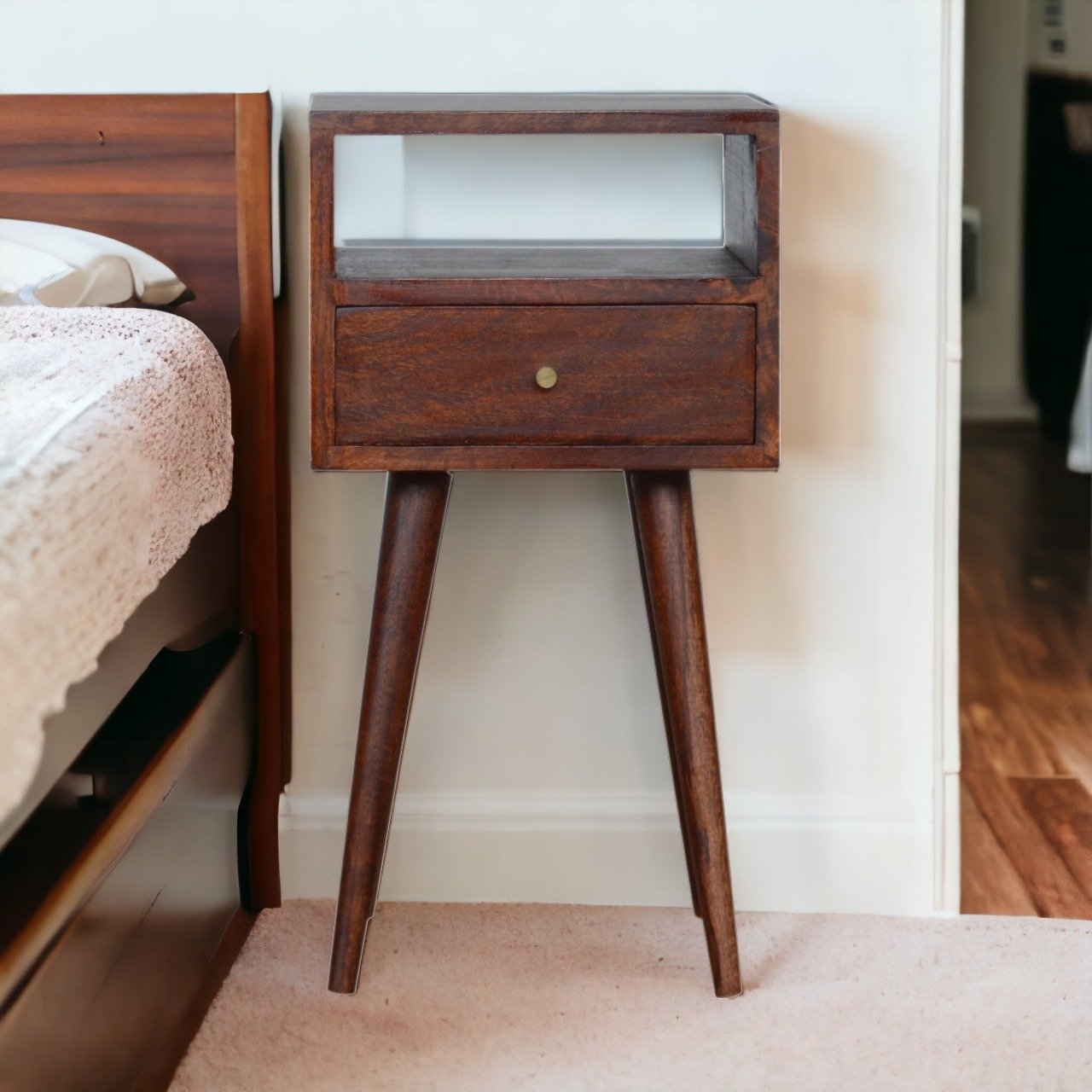 Mini Nightstand - Brown - Image 2