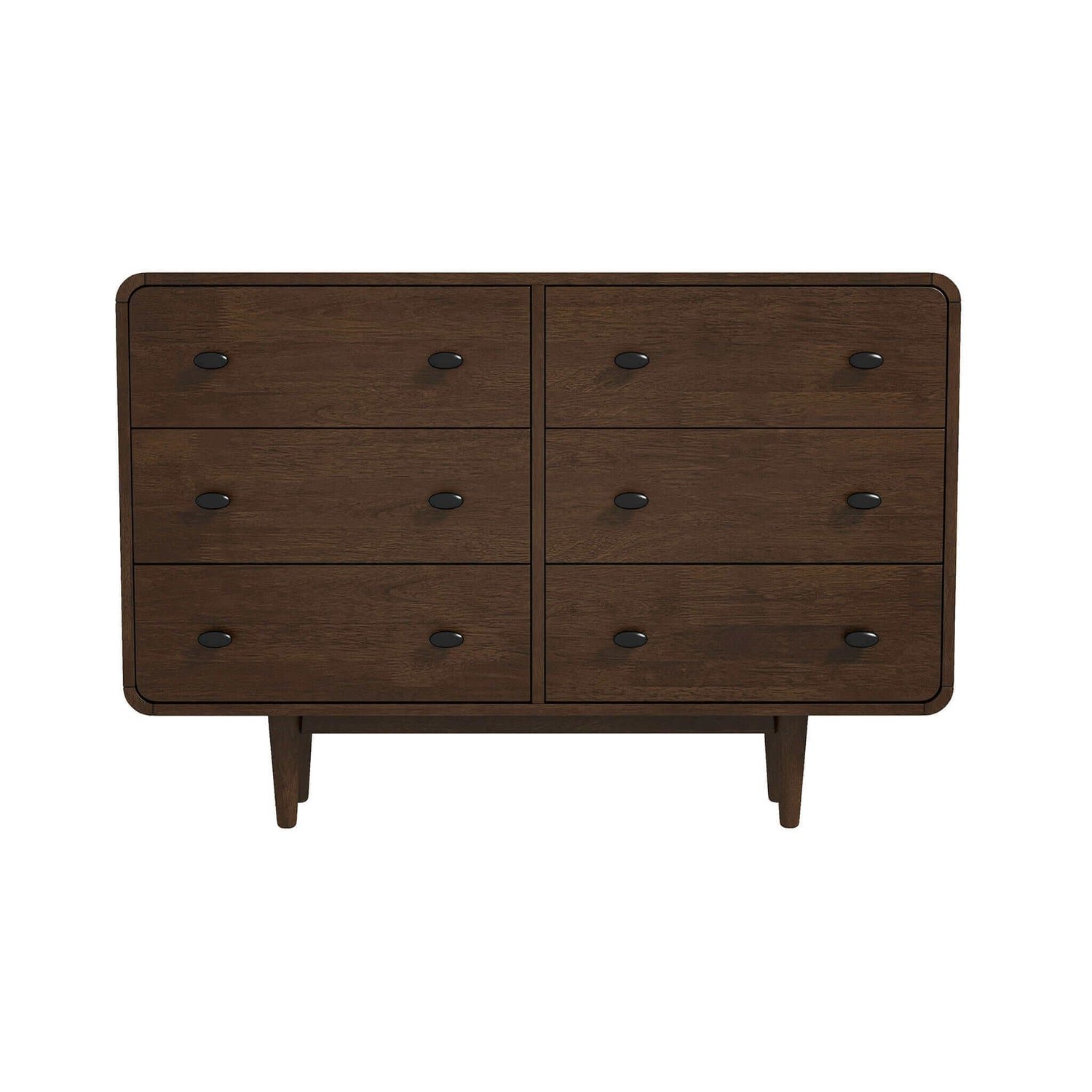 Alexa - Mid-Century Modern Dresser - Brown - Image 4