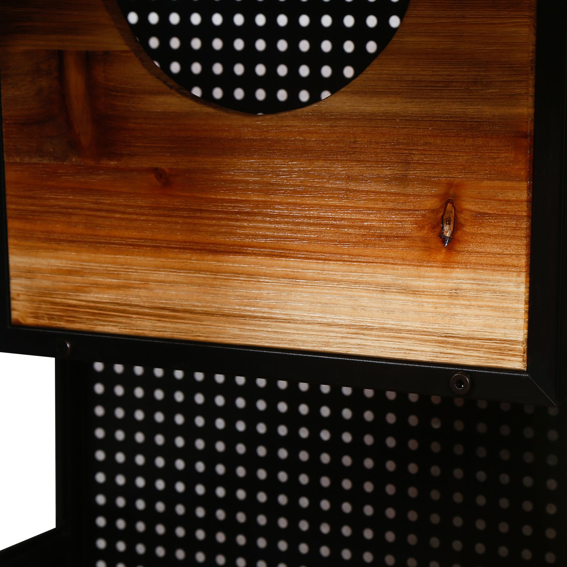 Modern Spacious Cat House With Tempered Glass And Iron Frame For Living Room - Black / Brown - Image 10